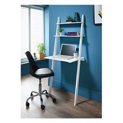 White Ladder Computer Laptop Desk Tier Shelves Workstation, Study, Office G-0445