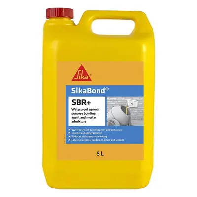 SikaBond SBR+ Waterproof General Purpose Bonding Agent and Mortar Admixture, 5L