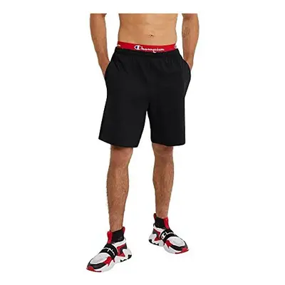 Mens Jersey Short with Pockets Black 3XLarge