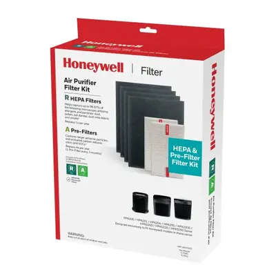 Honeywell HEPA Air Purifier Filter Kit - Includes HEPA R Replacement Filters and A carbon Pre-cu