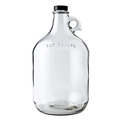 FastRack 70-1SVE-5J2I Glass Water Bottle Includes mm Polyseal Cap gallon Capacity Clear