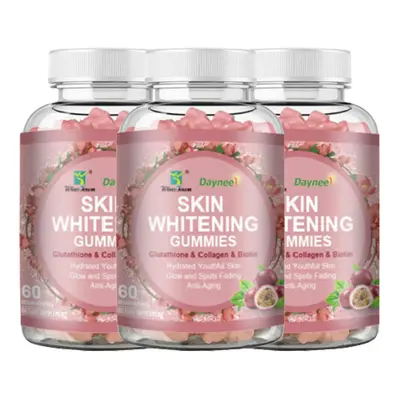 (3PCS) Glutathione Collagen Anti-aging L-glutathione Gummies Skin Whitening Food Supplement