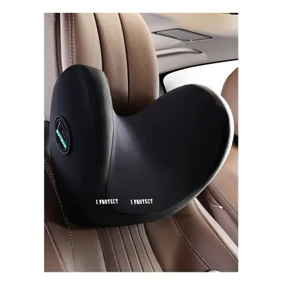 (black neck pillow 1) Car Neck Headrest Pillow Rest Head Lumbar Support Cushion Auto Memory