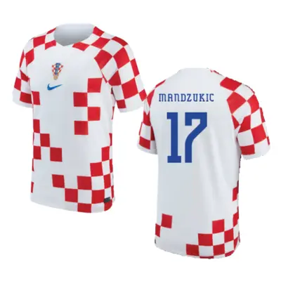 (S) Croatia Home Shirt (MANDZUKIC 17)