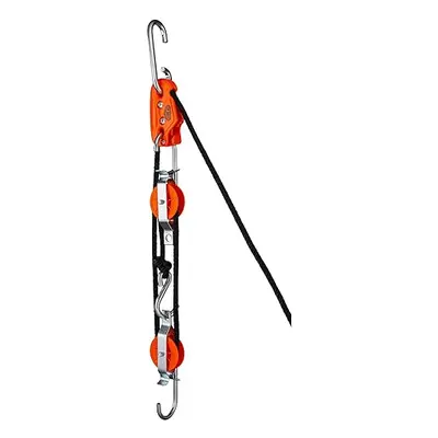 Tie Boss - Self Locking, Block And Tackle Pulley Hoist System With Ft Of Polypropylene Solid Bra