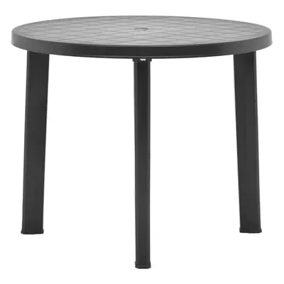 (anthracite) vidaXL Coffee Table Outdoor Couch Side Table Dinner Table Garden Stand Plastic