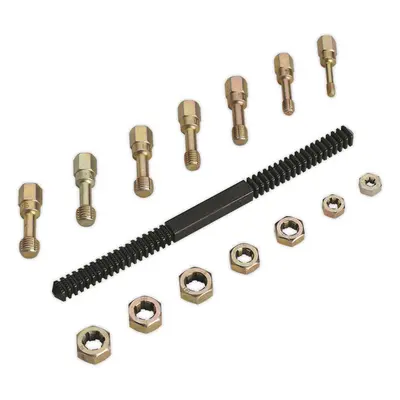 15 PACK Metric Re-Threading Kit - Damaged Screw Thread Restoration Tap Die Burr