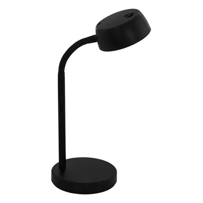 Table Desk Lamp Colour Plain Black Rocker Switch Bulb LED 4.5W Included