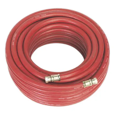 Rubber Alloy Air Hose with 1/4 Inch BSP Unions - Metre Length - 10mm Bore