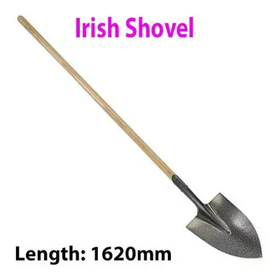 Heavy Duty 1620mm Irish Shovel Plant Trench Hole Garden Landscape Spade