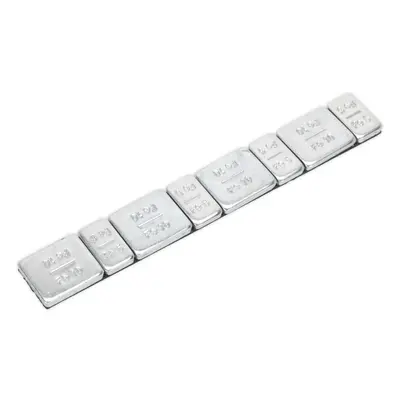 100 PACK & 10g Adhesive Wheel Weights - Strip of - Zinc Plated Steel