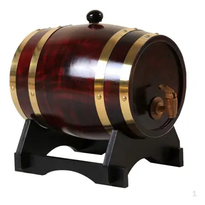 (as the picture, 3L Retro Wine Red) Barrel Dispenser For Brandy Port