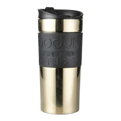 Bodum Travel Mug Vacuum Travel Mug ml Flip Lid Gold Stainless Steel