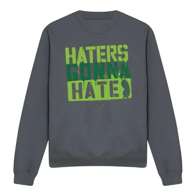 (XL, Charcoal) SpongeBob SquarePants Unisex Adult Haters Gonna Hate Sweatshirt