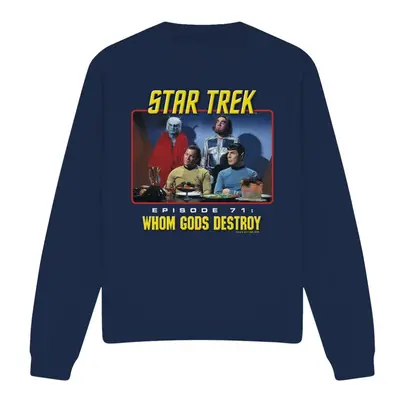 (S, Navy) Star Trek Unisex Adult Episode Sweatshirt