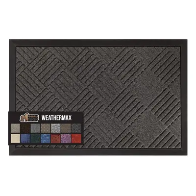 Gorilla Grip Waterproof All-Season WeatherMax Doormat, Durable Natural Rubber, Stain and Fade Re