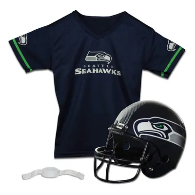 Franklin Sports NFL Seattle Seahawks Kids Football Helmet and Jersey Set - Youth Football Unifor