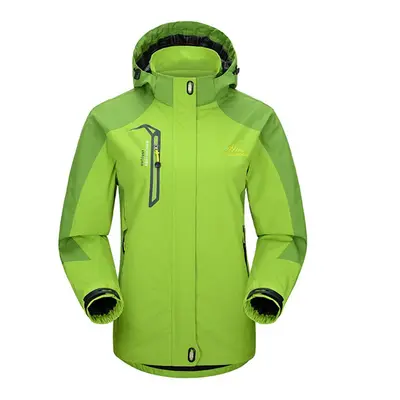 (Fruit Green Jacket, Asian Size 3xl) Outdoor Waterproof Hiking Jacket Set Women Spring Autumn Br