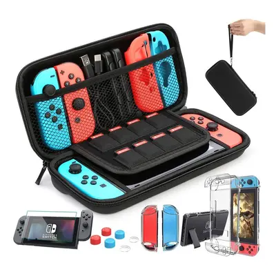 (Black) HEYSTOP Switch Carrying Bag for Nintendo Switch Case with in Nintendo Switch Accessories