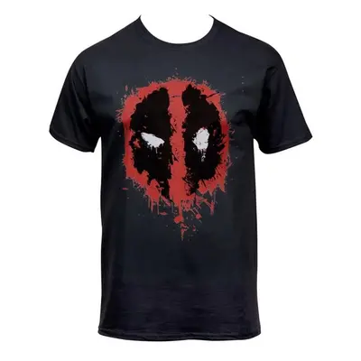 Deadpool 810336-3xlarge Deadpool Splatter Logo T-Shirt, 3XL