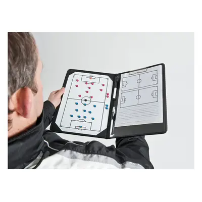 A4 Football Coach Tactics Folder - Game Planning Notepad & Magnetic Pitch Board