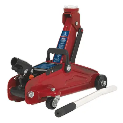 Short Chassis Trolley Jack - Tonne Capacity - 322mm Max Height - Mobile Jack