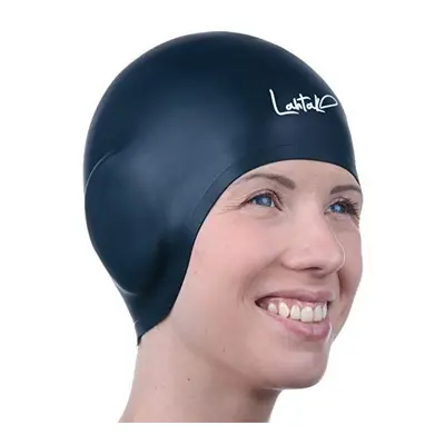 Swim Caps Ear Protection 3D Swimming Cap for Women Men Silicone Swim Cap Waterproof Fits Long Ha