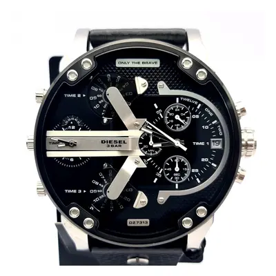 Diesel DZ7313 Mr Daddy 2.0 Black Leather Strap Chronograph Men's Watch