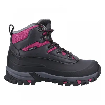 (8 (Adults'), Grey/Berry) Calmsden Grey/Berry Waterproof Womens Lightweight Walking Hiking Boots