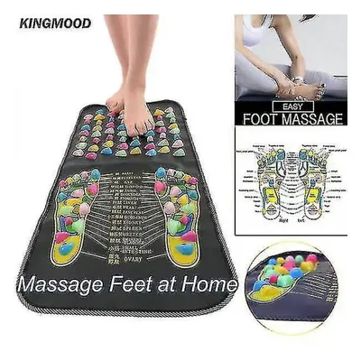 New Walk Stone Reflexology Pain Relieve Acupressure Pad Foot Massager