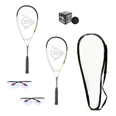 Dunlop Sports Beginner Squash Racquet Set (Includes Racquets Eyeg