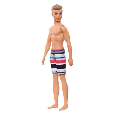 Barbie Ken Beach Doll Wearing Striped Swimsuit for Kids to Years