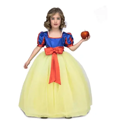 Girls' yellow and blue ballroom princess costume