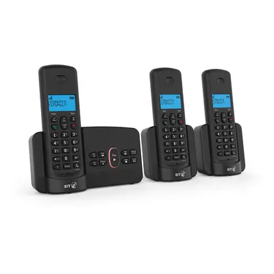 BT Home Phone with Nuisance Call Blocking and Answer Machine (Trio Handset Pack)