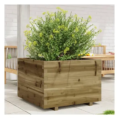 vidaXL Garden Planter 70x70x49.5 cm Impregnated Wood Pine