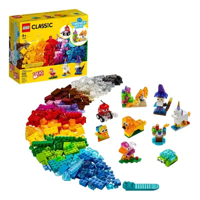 LEGO Classic Creative Transparent Bricks Building Set for Girls and Boys STEM Toy and Preschool 