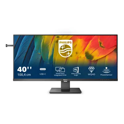 Philips series 40B1U5600/00 computer monitor 101.6 cm (40") x pixels Wide Quad HD LCD Black