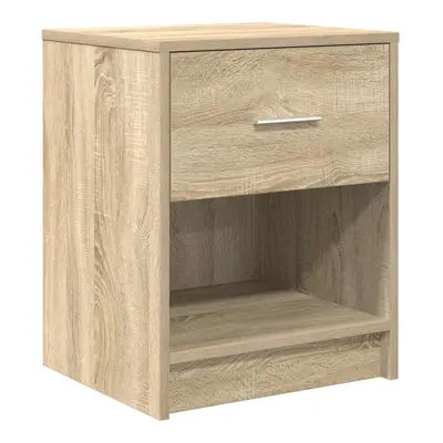 (sonoma oak, pcs) vidaXL Bedside Cabinets pcs with Drawer Nightstand Bed Side Table