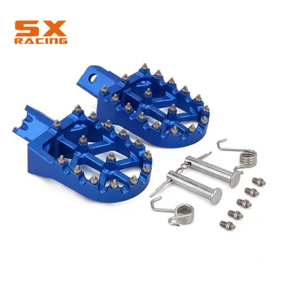 (Blue) Motorcycle Aluminum Foot Pegs Footpeg Pedals FootRest For HONDA CRF50 CRF70 CRF110 XR50 X