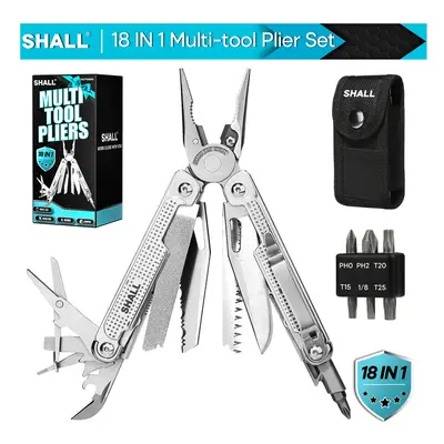 (STYLE 1) SHALL in Multi Tool Plier Wire Stripper Folding Pliers Outdoor Camping Multitool Porta