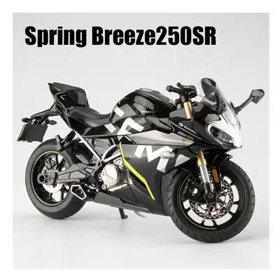 (Black no box) 1:12 Spring Breeze CF 250SR Simulation Alloy Motorcycle Model Shock Absorbers