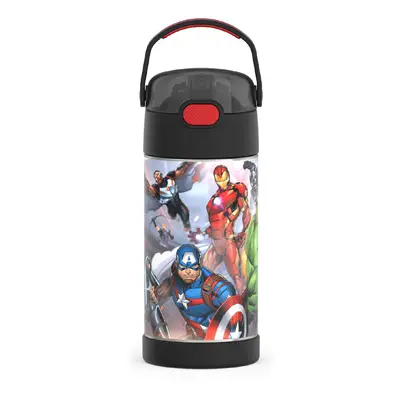 THERMOS FUNTAINER Water Bottle with Straw Ounce Avengers Kids Stainless Steel Vacuum Insulated W