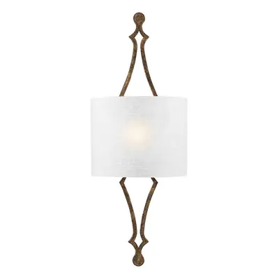 Wall Light Sconce Distressed Gold leaf LED E27 60W Bulb