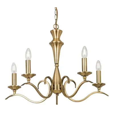 Hanging Flush Ceiling Pendant Light ANTIQUE BRASS Chandelier Lamp Bulb Holder