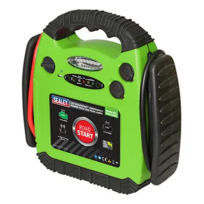 900A Emergency Jump Starter - Moulded Rubber Case - 12V Car Battery - High Vis