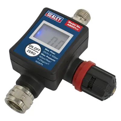 On-Gun Air Pressure Regulator Gauge - DIGITAL 160PSI - 1/4" BSP Airbrush Spray