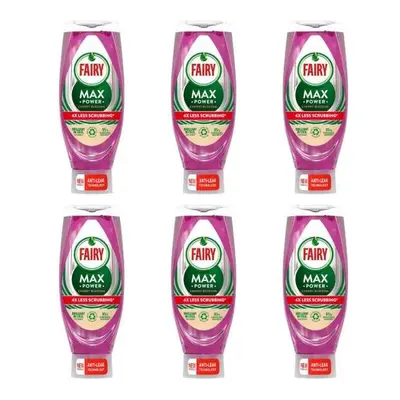 Fairy Max Power Washing Up Liquid Cherry Blossom 640ML (Pack of 6)