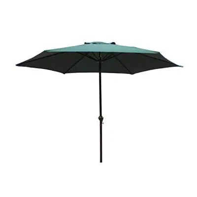 2.7m Wind Up Parasol with Steel Shaft Outdoor Garden Patio