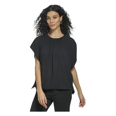 DKNY Women's Everyday Casual Shortsleeve Top Black