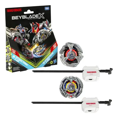 Beyblade X Transformers Collab Optimus Primal 3-60F vs. Starscream 3-80N Multipack Set with Tops